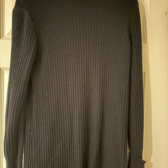 Who What Wear Black Ribbed Mock Neck Sweater Dress Medium - Picture 6 of 8